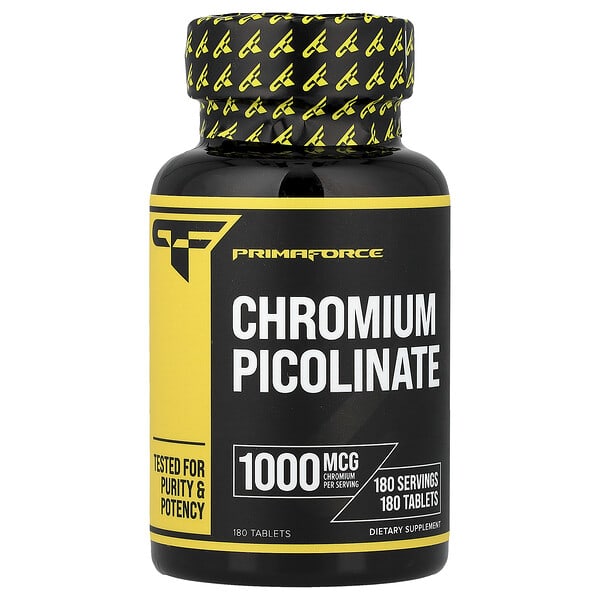 Primaforce Chromium Picolinate, 1,000 mcg, 180 Tablets