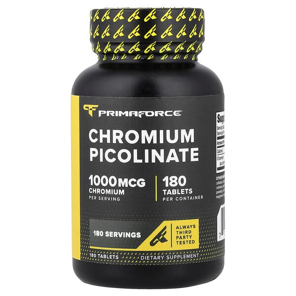 Primaforce, Chromium Picolinate, 1,000 mcg, 180 Tablets