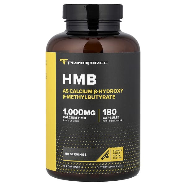 HMB, 180 Capsules (500 mg per Capsule)