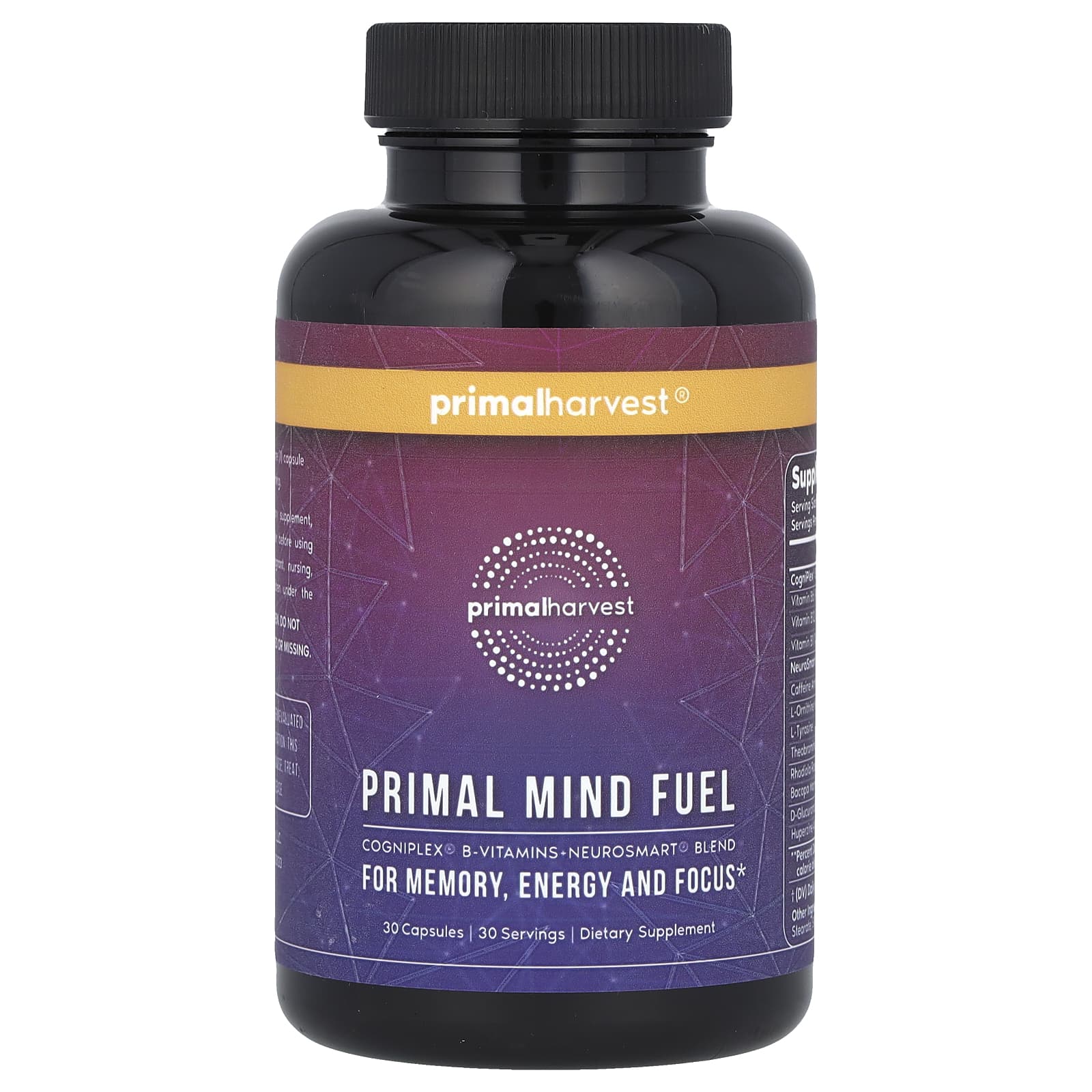 Primal Harvest, Primal Mind Fuel, 30 Capsules