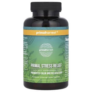 Primal Harvest, Primal Stress Relief, Alivio del estrés, 30 cápsulas