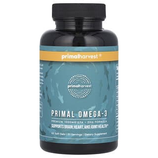 Primal Harvest, Primal Omega-3, 60 capsules à enveloppe molle