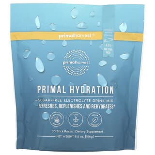 Primal Harvest, Primal Hydration, Sin azúcar, Baya de limón, 30 sobrecitos, 156 g (5,5 oz)