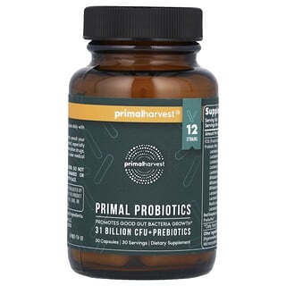 Primal Harvest, Primal Probiotics, 31 miliardów CFU, 30 kapsułek