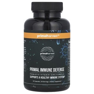 Primal Harvest, Primal Immune Defense, добавка для защиты иммунитета, 60 капсул