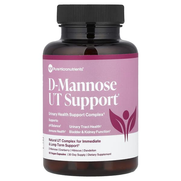 Pure Micronutrients, D-Mannose UT Support, 60 Vegan Capsules