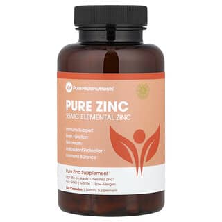 Pure Micronutrients, Zinc puro, 25 mg, 120 cápsulas