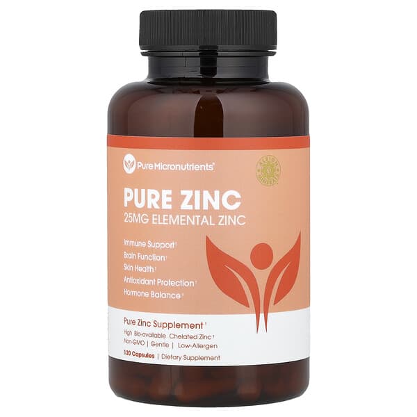 Pure Micronutrients, Pure Zinc, 25 mg, 120 Capsules — product photo 1