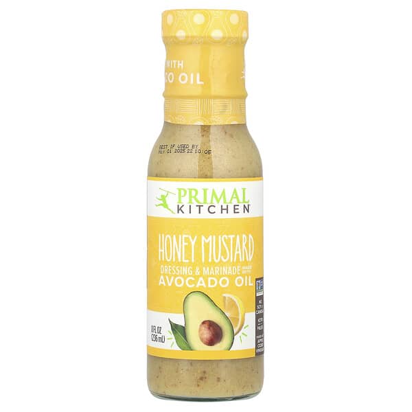 Primal Kitchen, 드레싱/마리네이드, 아보카도 오일 함유, 허니 머스타드, 236ml(8fl oz)