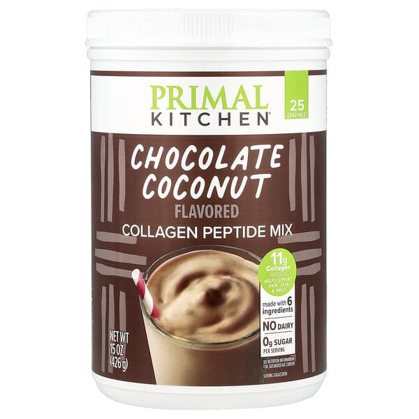 Primal Kitchen, Collagen Peptide Mix, Chocolate Coconut, 15 oz (426 g) — product photo 1