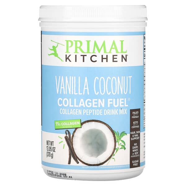 Primal Kitchen Collagen Fuel Vanilla Coconut 13 05 Oz 370 G   46 