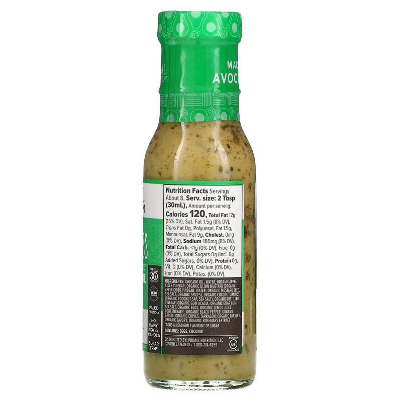 Primal Kitchen Caesar Dressing & Marinade Made with Avocado Oil 8