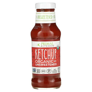 Primal Kitchen, Ketchup biologique, non sucré, 320 g