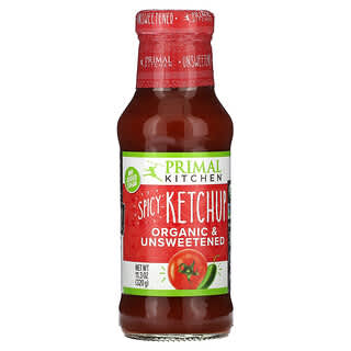 Primal Kitchen, Ketchup épicé, biologique et non sucré, 320 g