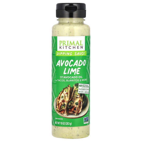 Primal Kitchen, 아보카도 오일 함유 디핑 소스, 아보카도 라임 맛, 283g(10oz)
