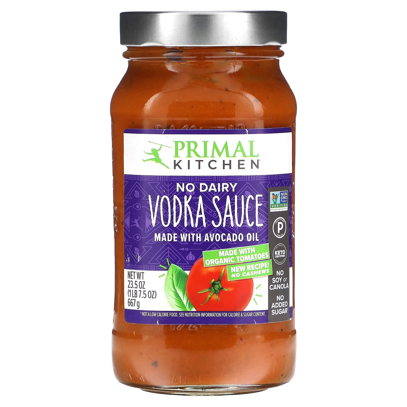 Primal Kitchen No Dairy Vodka Sauce Made With Avocado Oil 235 Oz 667 G 8832