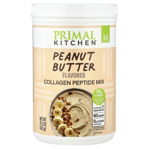 Collagen Peptide Mix, Peanut Butter, 15.2 oz (432 g)