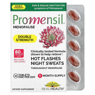Promensil (برومانسيل)‏, انقطاع الطمث، قوة مضاعفة، 30 قرص