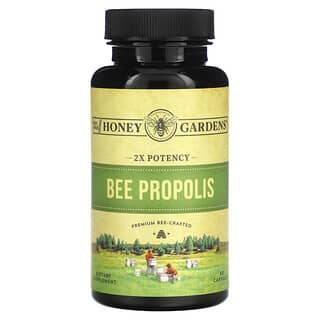 Honey Gardens, Propóleo de abeja, 2x potencia, 60 cápsulas