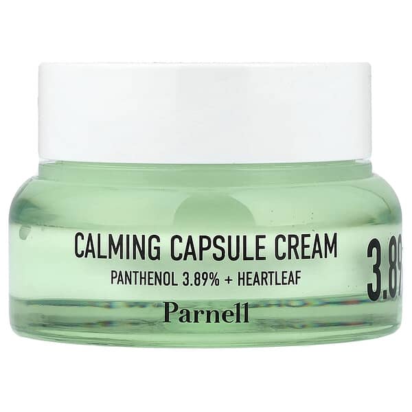 Parnell, 판테놀 3.89 하트잎 카밍 캡슐 크림, 50ml(1.69fl oz)