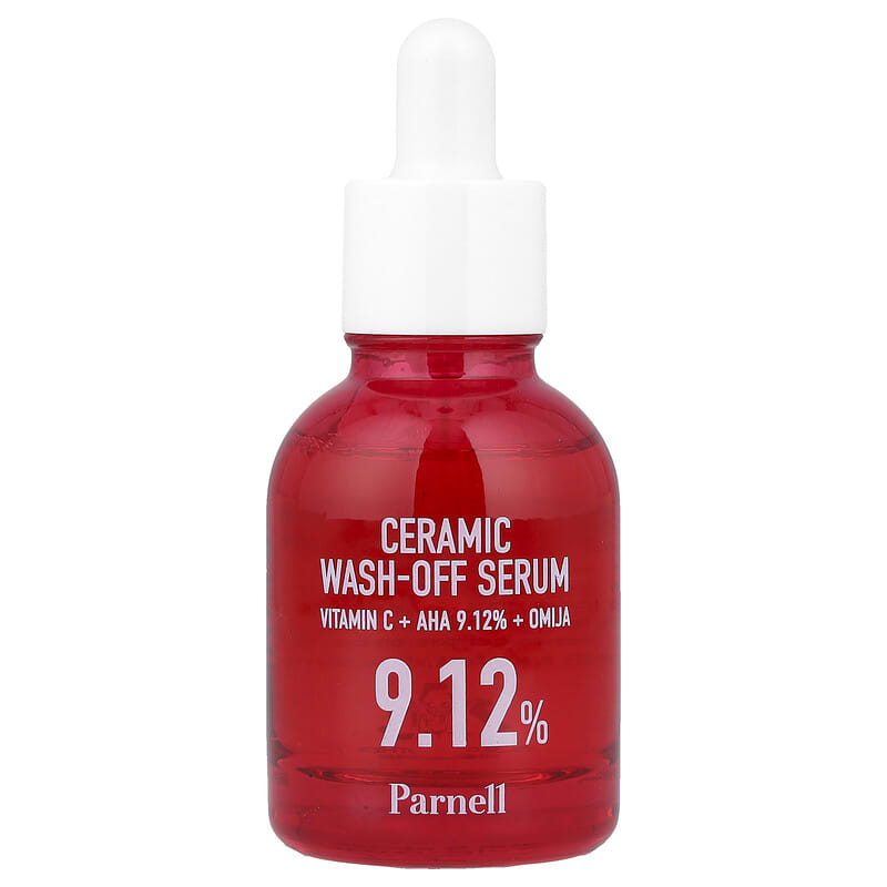 AHA 9.12 Omija Seramik Yıkanabilir Serum, 1.01 fl oz (30 ml)