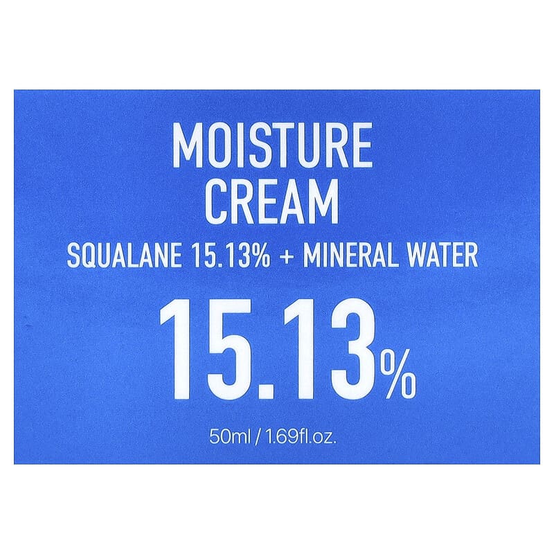 スクワラン15.13ミネラルウォーター保湿ケアクリーム、50ml（1.69液量