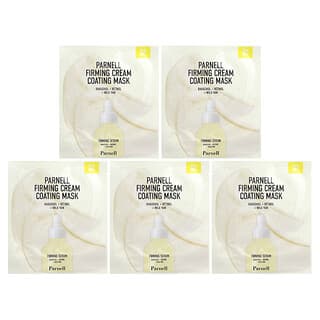 Parnell, Bakuchiol Retinol Wild Yam Firming Cream Coating Beauty Mask, 5 Sheets, 0.70 oz (20 g) Each