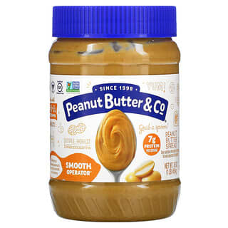 Peanut Butter & Co., Mantequilla de maní para untar, Smooth Operator, Consistencia homogénea, 454 g (16 oz)