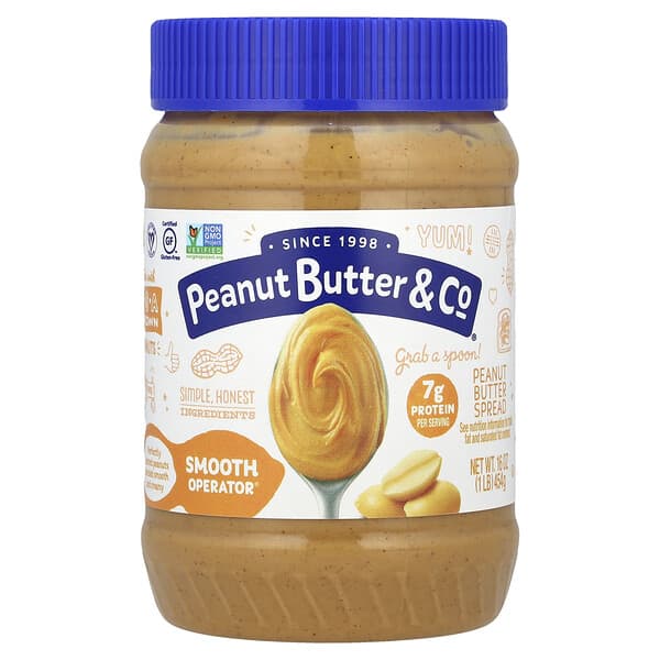 Peanut Butter & Co., Peanut Butter Spread, Smooth Operator, 16 oz (454 g)