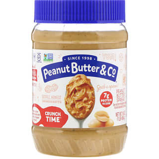 Peanut Butter & Co., كرنش تايم، زبدة فول سوداني مقرمشة، 16 أونصة (454 جم)