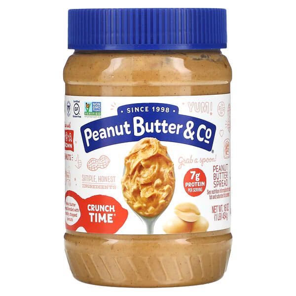 Peanut Butter & Co., クランチ タイム、ピーナッツバター スプレッド、16 oz (454 g)