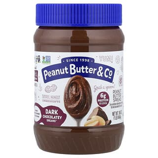 Peanut Butter & Co., Pasta de Manteiga de Amendoim, Dark Chocolatey Dreams®, 454 g (16 oz)