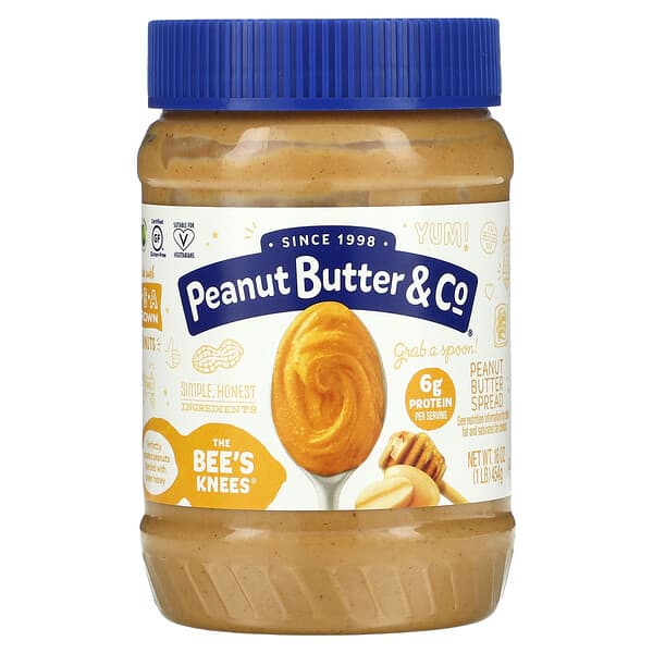 Peanut Butter & Co., Спред з арахісовим маслом, The Bee's Knees, 16 унцій (454 г)