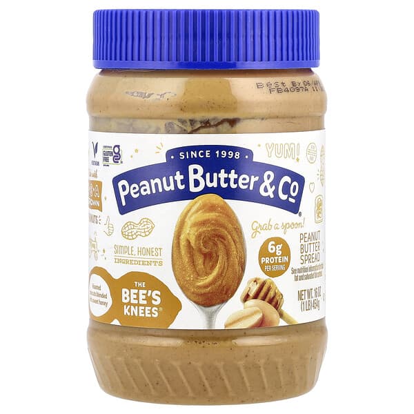 Peanut Butter & Co., Peanut Butter Spread, The Bee's Knees®, 16 oz (454 g)