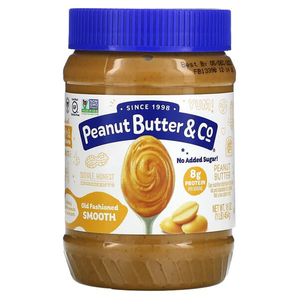 Peanut Butter & Co., Old Fashioned Smooth, Peanut Butter, 16 oz (454 g)