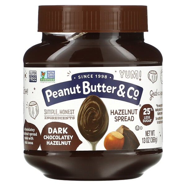 Peanut Butter &amp; Co., 榛子塗醬，黑巧克力榛子，13 盎司（369 克）