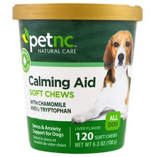petnc NATURAL CARE, Calming Aid Soft Chews, Liver Flavor, For Dogs, 120 Soft Chews