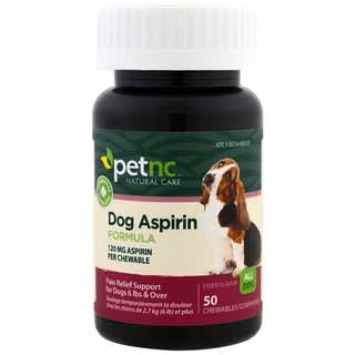 petnc NATURAL CARE, Fórmula aspirina para perros, para perros, sabor a hígado, 120 mg, 50 pastillas masticables