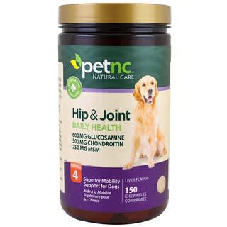 petnc NATURAL CARE, Santé des articulations et du bassin, Niveau 4, Goût foie, 150 comprimés à mâcher