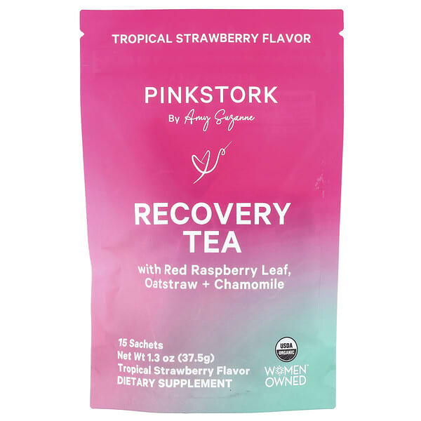 Recovery Tea, Tropical Strawberry, 15 Sachets, 1.3 oz (37.5 g)