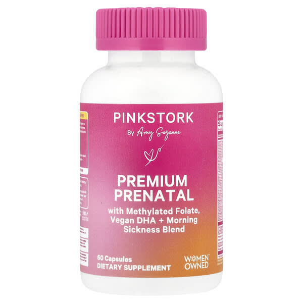 Pink Stork Premium Prenatal, 60 Capsules