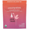 Constipation, Digestive Wellness Tea, Cinnamon Mint, Caffeine Free, 15 Pyramid Sachets, 1.32 oz (37.5 g)