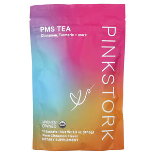 Pink Stork, Té PMS, Canela tibia, 15 sobres, 37,5 g (1,3 oz)
