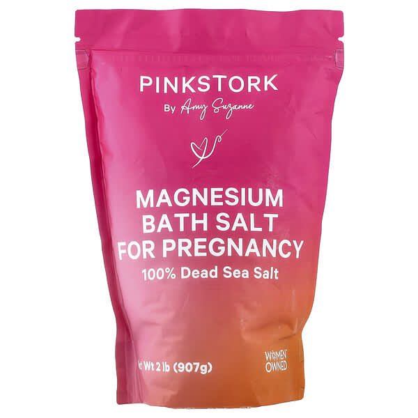 Pink Stork, Magnesium Bath Salt For Pregnency, Magnesium-Badesalz für die Schwangerschaft, 907 g (2 lb.)
