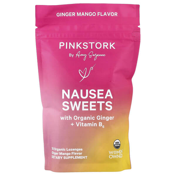 Nausea Sweets, Ginger Mango, 30 Organic Lozenges