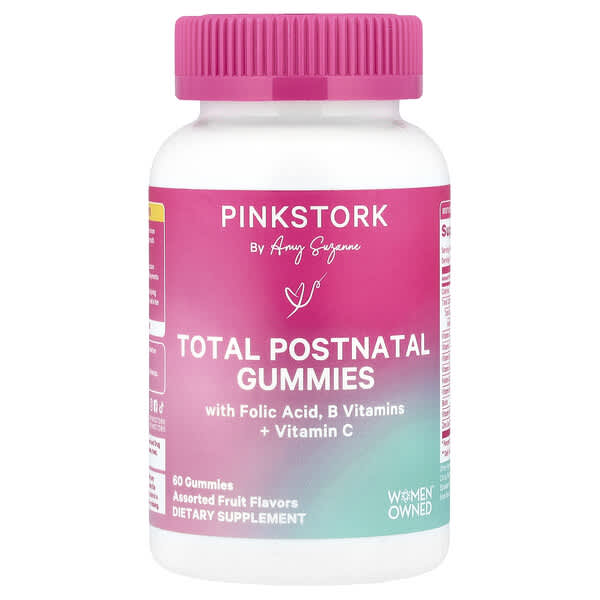 Total Postnatal Gummies, Assorted Fruit, 60 Gummies
