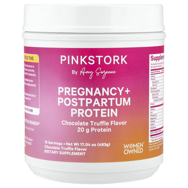 Pregnancy + Postpartum Protein, Chocolate Truffle, 17.04 oz (483 g)