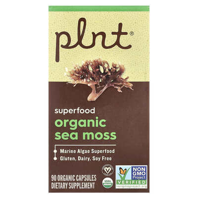 Plnt, Organic Seaweed, 90 Organic Capsules