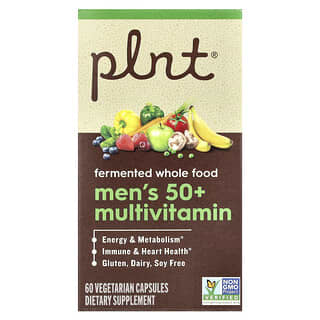 Plnt, Multivitamines pour hommes de 50 ans et plus, 60 capsules végétariennes