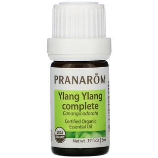 Pranarom, Óleo Essencial, Ylang Ylang Completo, 5 ml (0,17 fl oz)